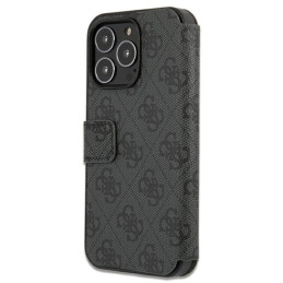 „Guess 4G“ didelis metalinis logotipo dėklas iPhone 13 Pro Max 6.7" telefonui – pilkas