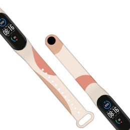 Dirželis Moro apyrankė, skirta Xiaomi Mi Band 6 / Mi Band 5 Silikoninio dirželio laikrodžio apyrankės modelis 6