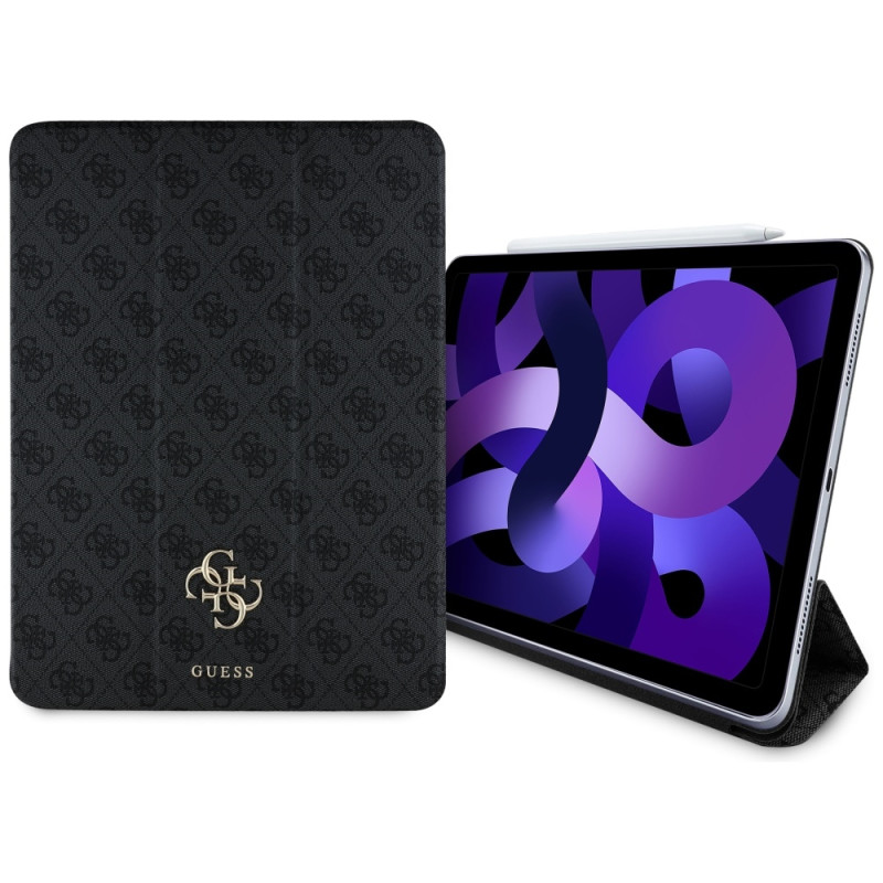 „Guess“ magnetinis 4G didelio logotipo „iPad Air 13“ (2024) dėklas – juodas
