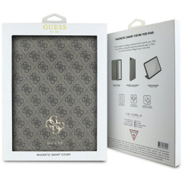 „Guess“ magnetinis 4G didelio logotipo „iPad Air 13“ (2024) dėklas – rudas