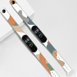 Dirželis Moro apyrankė, skirta Xiaomi Mi Band 6 / Mi Band 5 Silikoninio dirželio laikrodžio apyrankės modelis 7