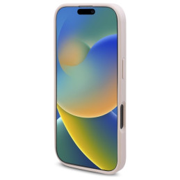 „Guess 4G“ gėlių rašto „MagSafe“ dėklas, skirtas „iPhone 16 Pro 6.3“ – rožinis