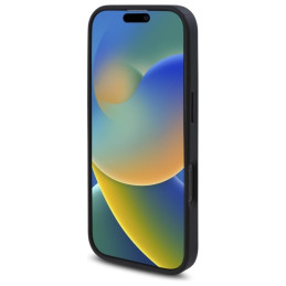 „Guess 4G“ gėlių rašto „MagSafe“ dėklas, skirtas „iPhone 16 Pro Max 6.9“ – juodas