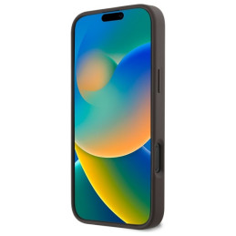 „Guess 4G“ mažas klasikinis „MagSafe“ dėklas, skirtas „iPhone 16 Pro Max 6.9“ – rudas