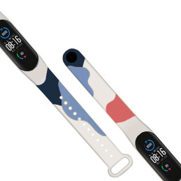Dirželis Moro apyrankė, skirta Xiaomi Mi Band 6 / Mi Band 5 Silikoninio dirželio laikrodžio apyrankės modelis 10