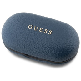 „Bluetooth“ ausinės „Guess Grained Classic Logo TWS“ su įkrovimo stotele – mėlynos