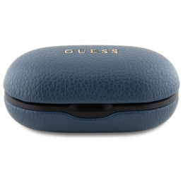 „Bluetooth“ ausinės „Guess Grained Classic Logo TWS“ su įkrovimo stotele – mėlynos
