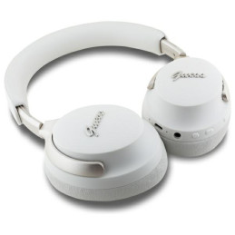 „Guess Metal Script Logo ANC“ „Bluetooth“ ausinės ant ausies – smėlio spalvos