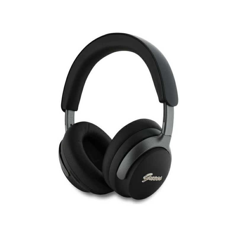 „Guess Metal Script Logo ANC“ „Bluetooth“ ausinės ant ausies – juodos