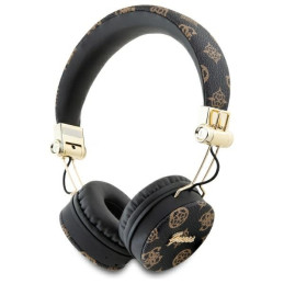 Ausinės „Guess Peony Script Round Shape ENC Bluetooth“ ant ausies – juodos