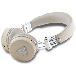 „Guess Grained Classic Round Shape ENC Bluetooth“ ausinės ant ausies – smėlio spalvos
