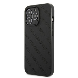 „Karl Lagerfeld“ perforuotas „iPhone 13 Pro“ / 13 6.1 colio dėklas – juodas