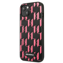 Karl Lagerfeld monograminis dėklas iPhone 13 / 14 / 15 6.1" – rožinis