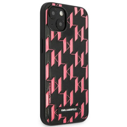 Karl Lagerfeld monograminis dėklas iPhone 13 / 14 / 15 6.1" – rožinis