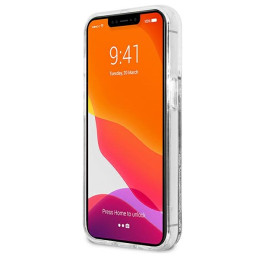 „Karl Lagerfeld“ skysto blizgučio „Choupette Fun“ dėklas, skirtas „iPhone 13 Pro Max 6.7“ – sidabrinis