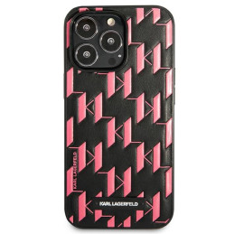 Karl Lagerfeld monogramos plaketės iPhone 13 Pro Max 6.7" dėklas – rožinis