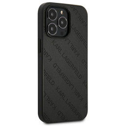 Karl Lagerfeld perforuotas iPhone 13 Pro Max 6.7" dėklas – juodas