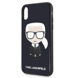 Karl Lagerfeld Iconic Karl Glitter iPhone X/ XS dėklas – juodas