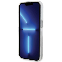 „Karl Lagerfeld“ žiedinis stovas „Karl&Choupettte MagSafe“ dėklas, skirtas „iPhone 15 Pro 6.1“ – baltas