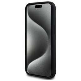 „Karl Lagerfeld“ silikoninis „MagSafe“ dėklas su „Karl Head“ atvaizdu, skirtas „iPhone 15 6.1“ – juodas
