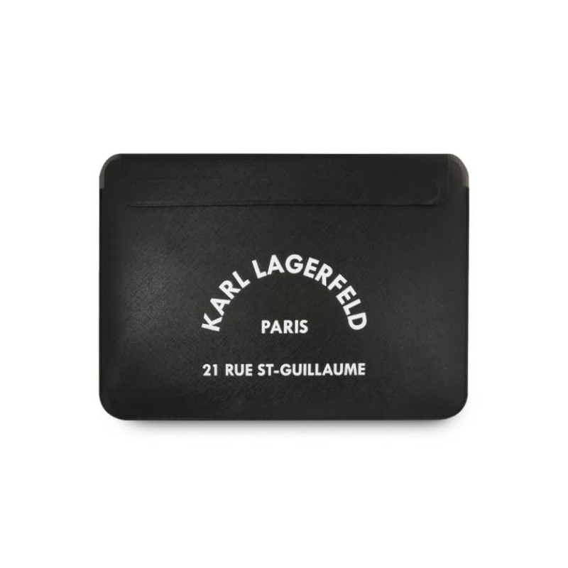 Karl Lagerfeld Saffiano RSG Sleeve 13" nešiojamojo kompiuterio dėklas – juodas