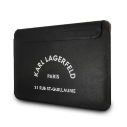 Karl Lagerfeld Saffiano RSG Sleeve 13" nešiojamojo kompiuterio dėklas – juodas
