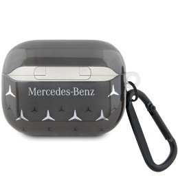 „Mercedes“ didelės žvaigždės rašto dėklas, skirtas „AirPods Pro 2“ (2022/ 2023) – juodas