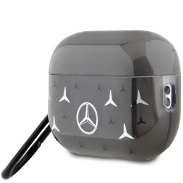 „Mercedes“ didelės žvaigždės rašto dėklas, skirtas „AirPods Pro 2“ (2022/ 2023) – juodas