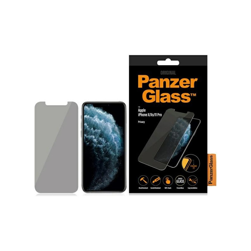 „PanzerGlass Standard Super+“ grūdintas stiklas, skirtas „iPhone X / XS / 11 Pro“