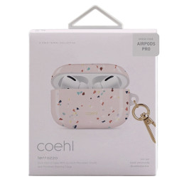 UNIQ Coehl Terrazzo dėklas, skirtas „AirPods Pro“ ausinėms – rožinis