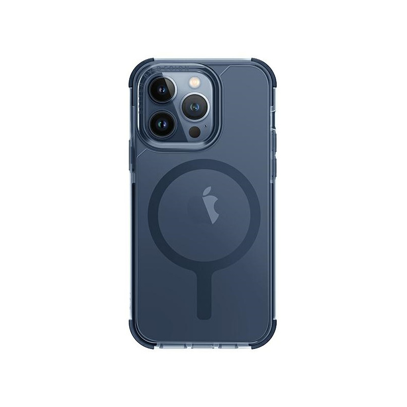 UNIQ Combat iPhone 15 Pro Max 6.7" dėklas su MagSafe apsauga – tamsiai mėlynas