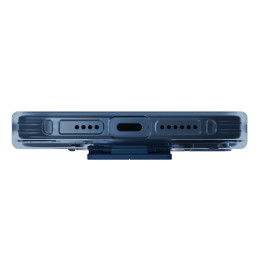 UNIQ „Heldro Mount“ dėklas, skirtas „iPhone 15 Pro 6.1“ su stovu – mėlynas