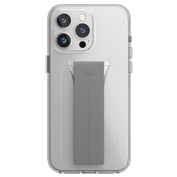 UNIQ Heldro dėklas, skirtas iPhone 15 Pro Max 6.7" su stovu – permatomas