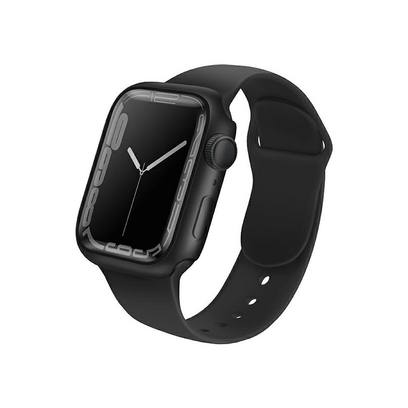 UNIQ Legion dėklas, skirtas Apple Watch 7 41 mm laikrodžiui – juodas