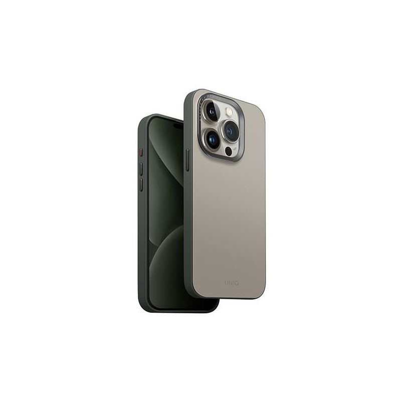 UNIQ Lyden DS iPhone 15 Pro 6.1" dėklas su MagSafe apsauga – smėlio spalvos