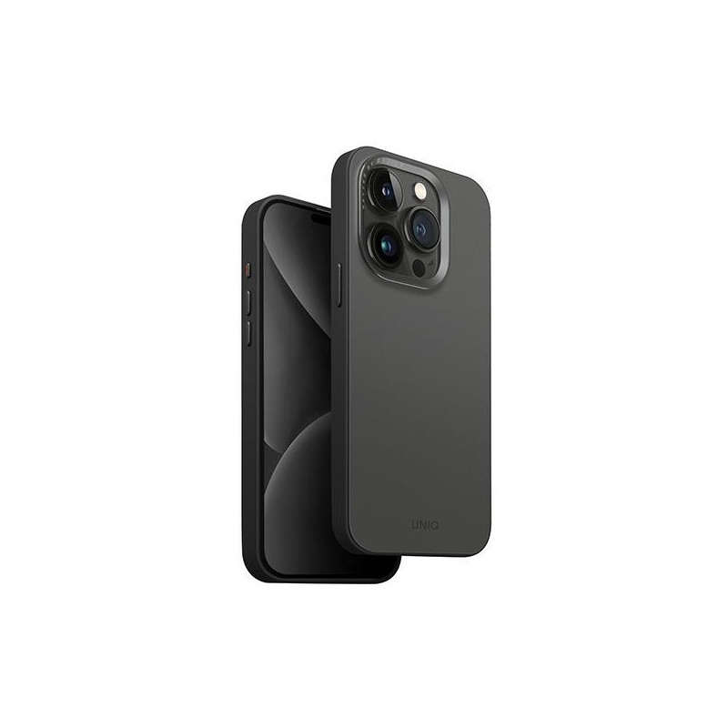 UNIQ Lyden DS iPhone 15 Pro 6.1" dėklas su MagSafe sąsaja – pilkas/ juodas