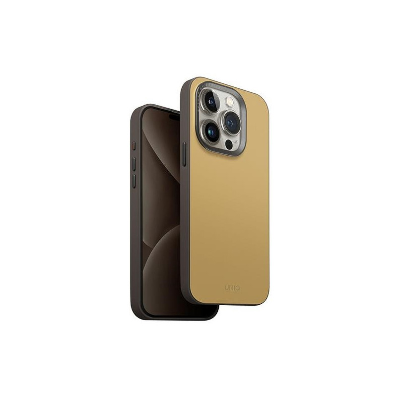 UNIQ Lyden DS iPhone 15 Pro 6.1" dėklas su MagSafe – geltonas/ pilkas