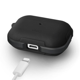 UNIQ Valencia dėklas, skirtas AirPods Pro – juodas