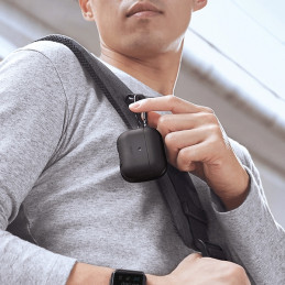 UNIQ Valencia dėklas, skirtas AirPods Pro – juodas