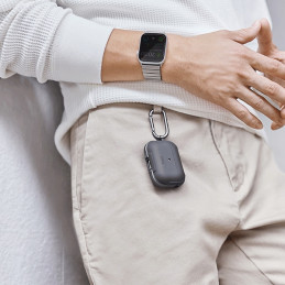UNIQ Valencia dėklas, skirtas AirPods Pro – juodas