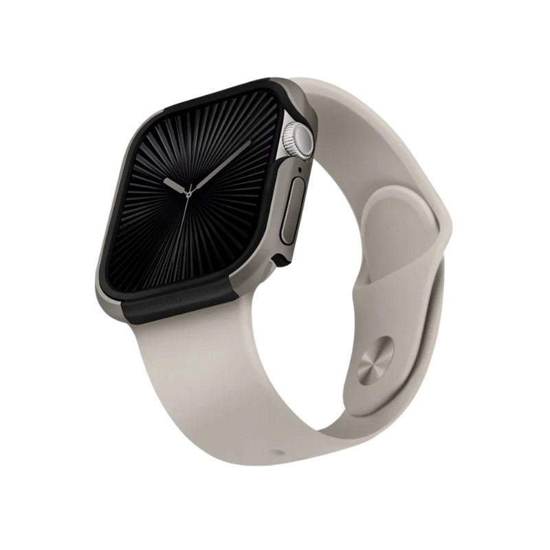 UNIQ Valencia dėklas, skirtas Apple Watch 10 46 mm - sidabrinis