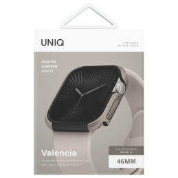 UNIQ Valencia dėklas, skirtas Apple Watch 10 46 mm - sidabrinis