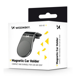 Wozinsky magnetinis telefono laikiklis orlaidei juodas (WCH-02)