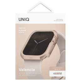 UNIQ Valencia dėklas, skirtas Apple Watch 10 46 mm – auksinis