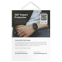 UNIQ Valencia dėklas, skirtas Apple Watch 10 46 mm – auksinis