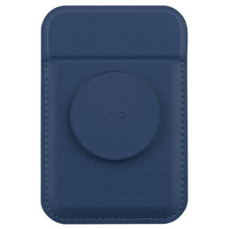 UNIQ Flixa MagSafe magnetinė piniginė su stovu – tamsiai mėlyna