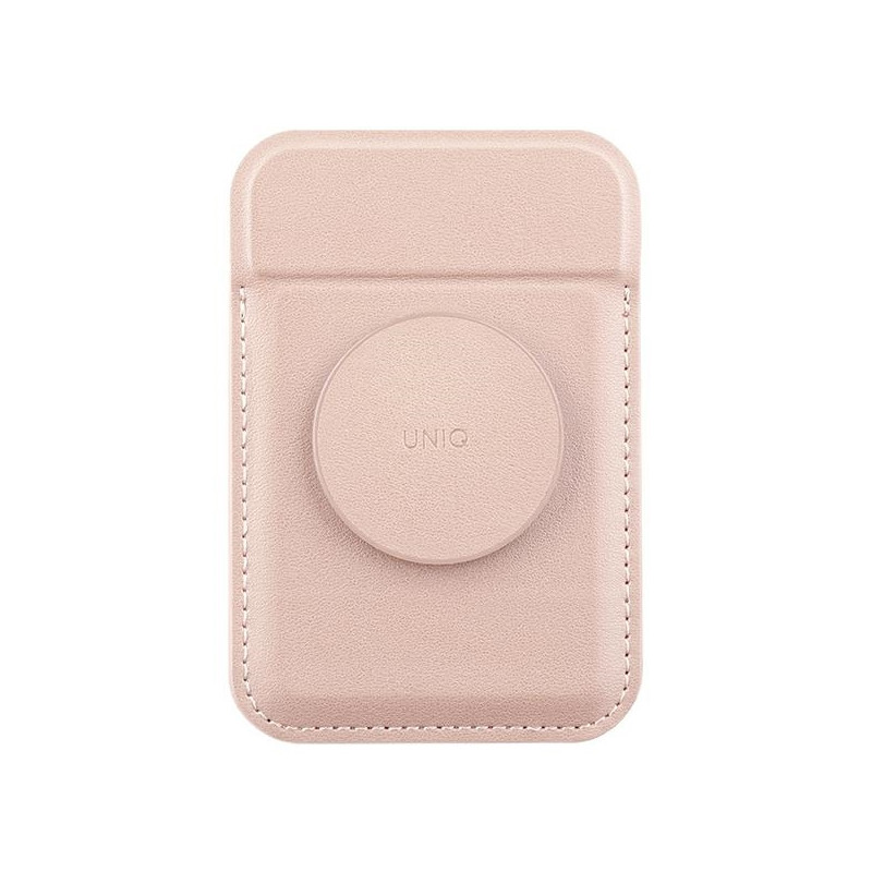 UNIQ Flixa MagSafe magnetinė piniginė su stovu – rožinė