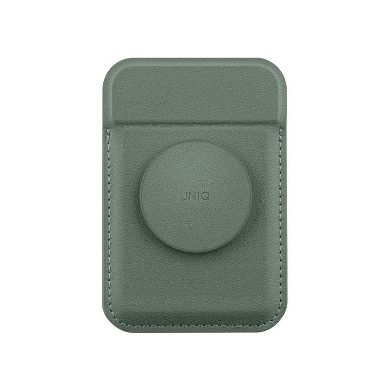 UNIQ Flixa MagSafe magnetinė piniginė su stovu – žalia
