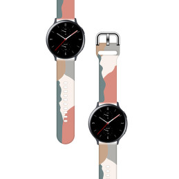 Apyrankė Moro, skirta Samsung Galaxy Watch 42 mm silikoninio dirželio apyrankės raštas 15