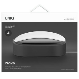 UNIQ Nova prijungimo stotelė, skirta „Magic Mouse“ pelei – tamsiai pilka